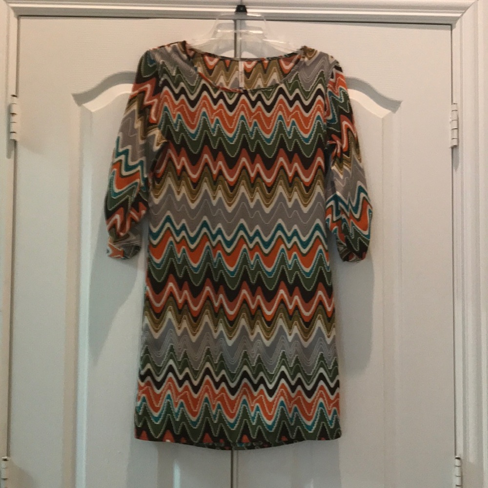 Fall patterned dress!!